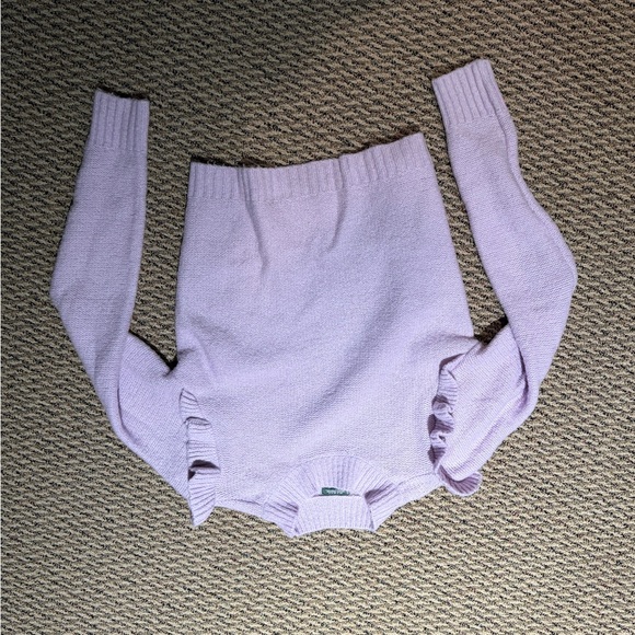 Wild Fable Lavender Ruffle Sweater - Picture 3 of 8